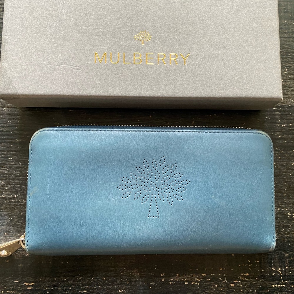 Mulberry Blossom Zip Around Wallet